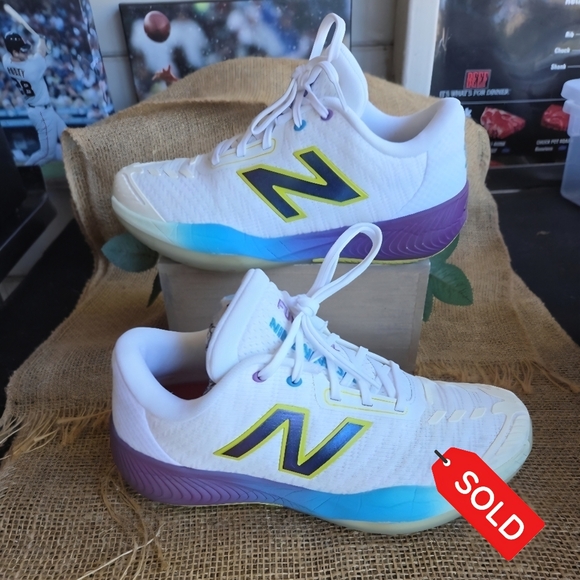 New Balance Shoes - SOLD.     New Balance White and Multicolor Sneakers